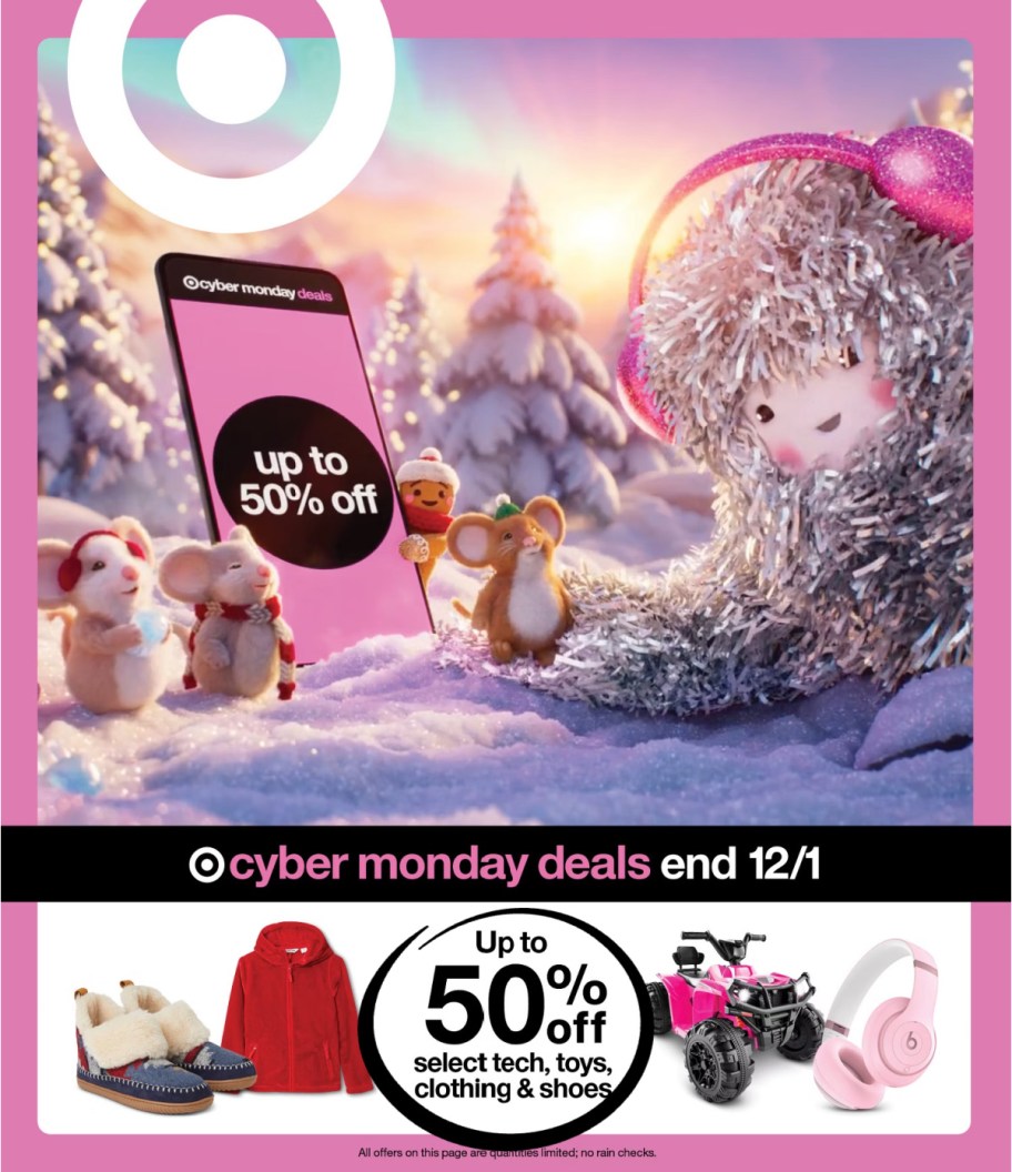 page from Target ad