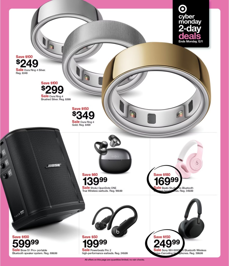 page from Target ad