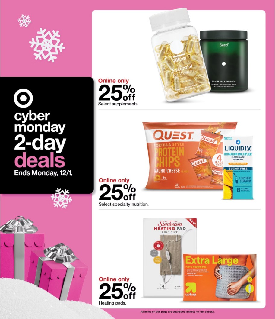 page from Target ad