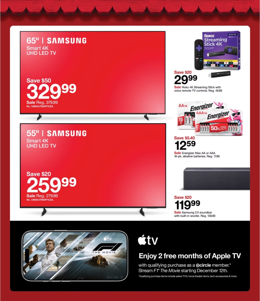 page from Target ad