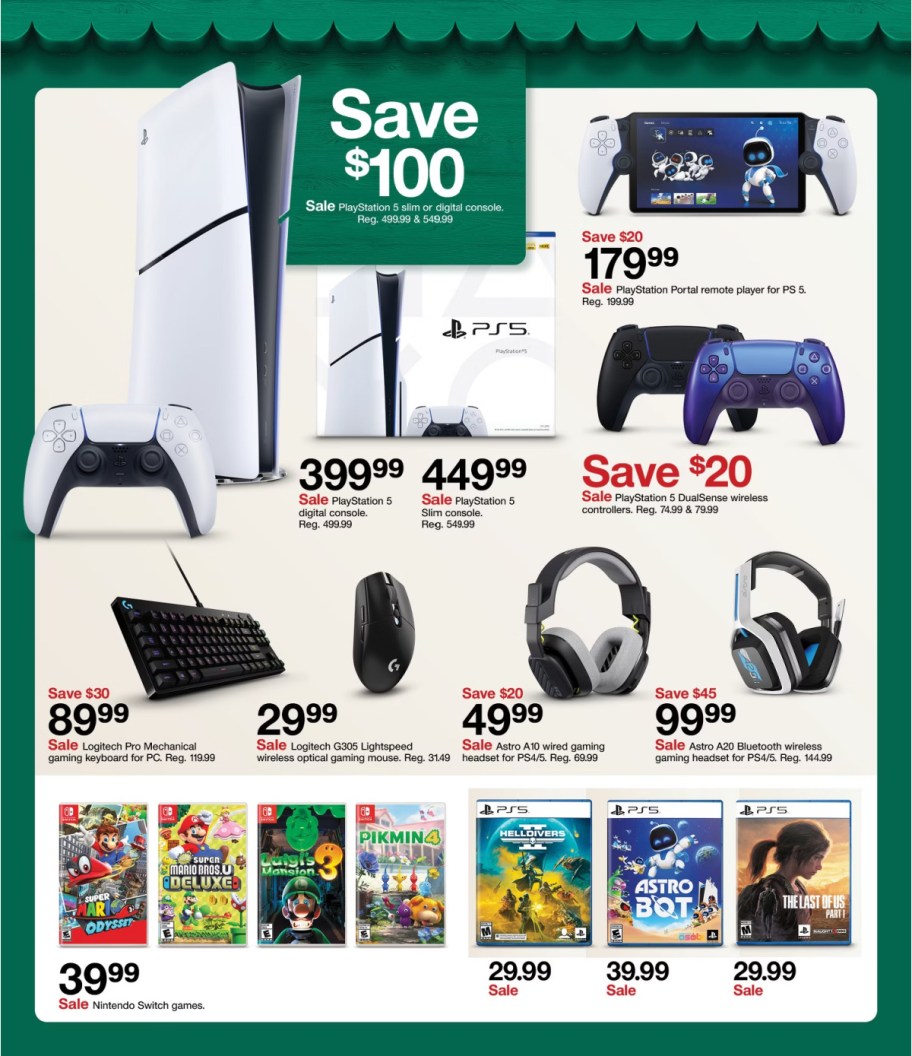 page from Target ad