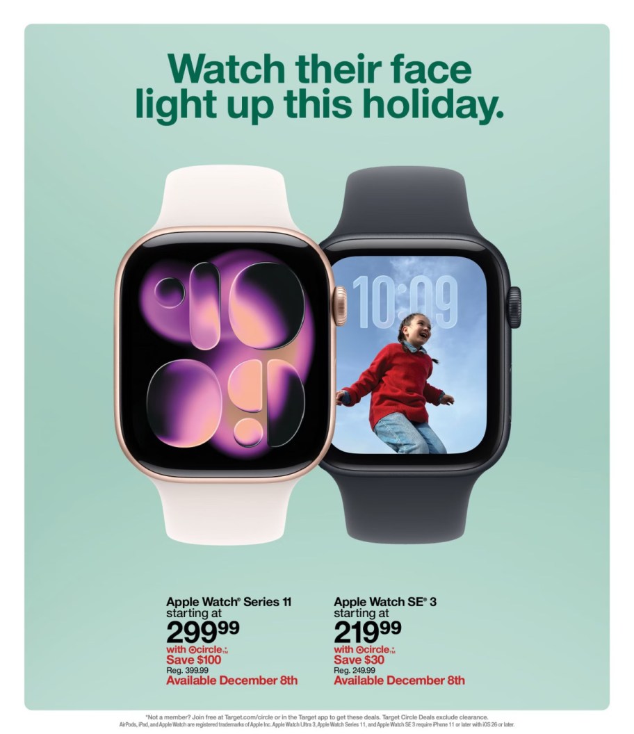page from Target ad