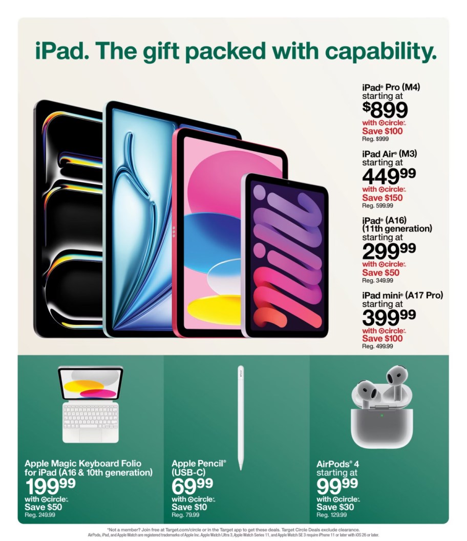 page from Target ad