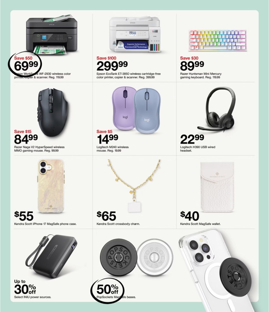 page from Target ad