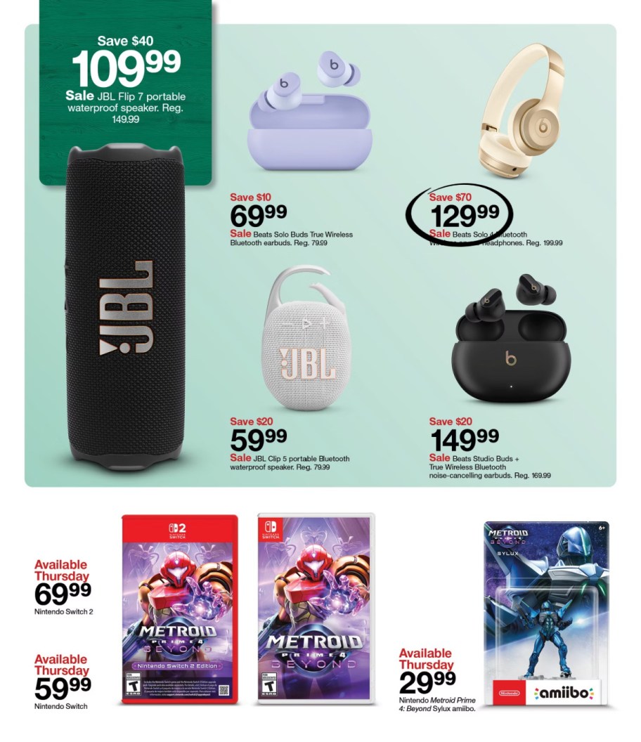 page from Target ad