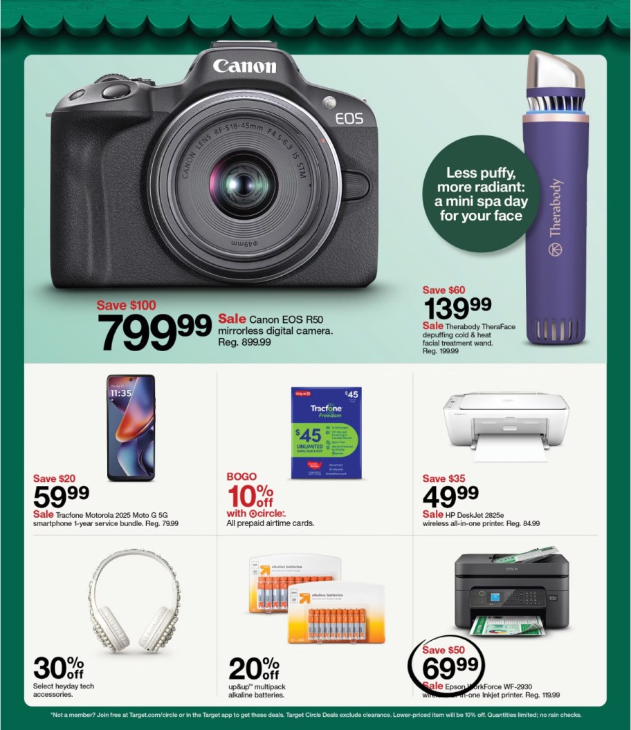 page from Target ad
