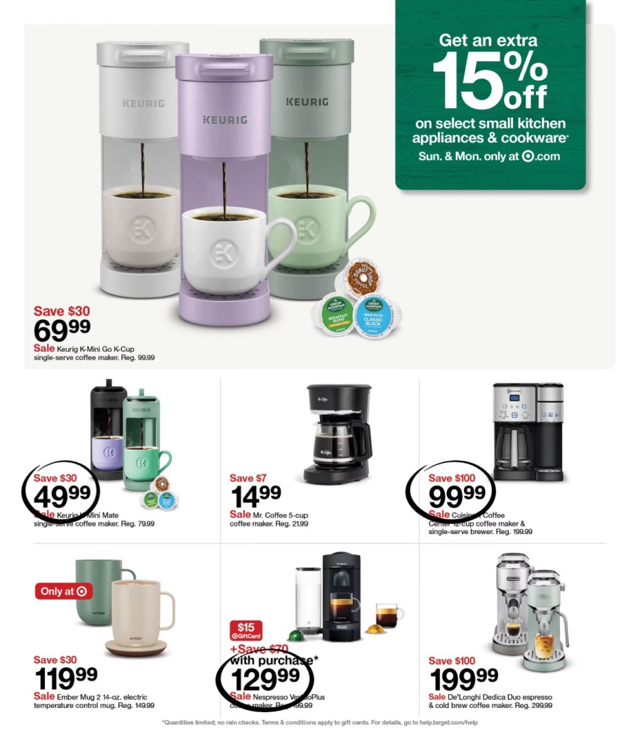 page from Target ad