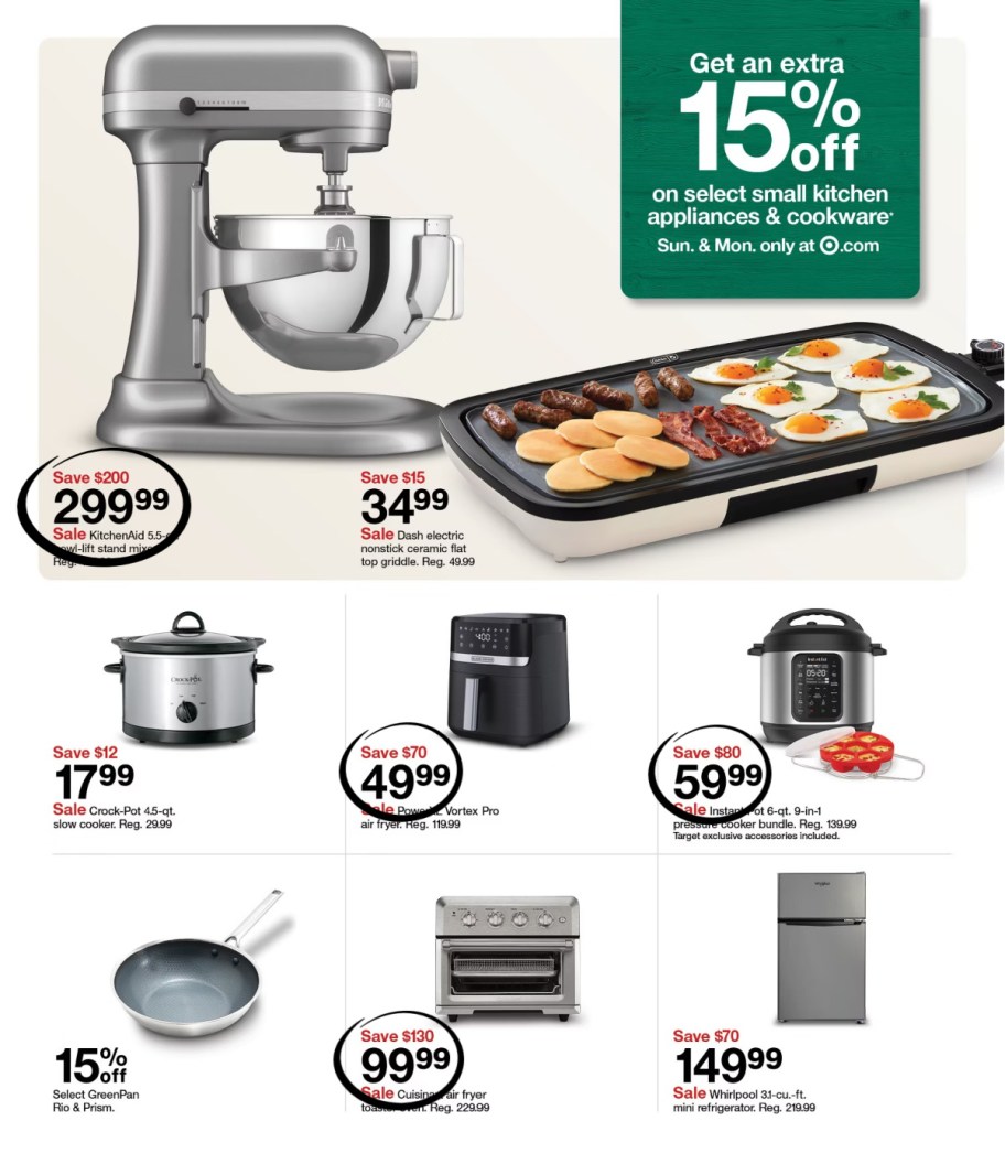 page from Target ad