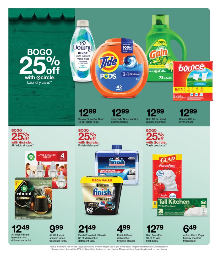 page from Target ad