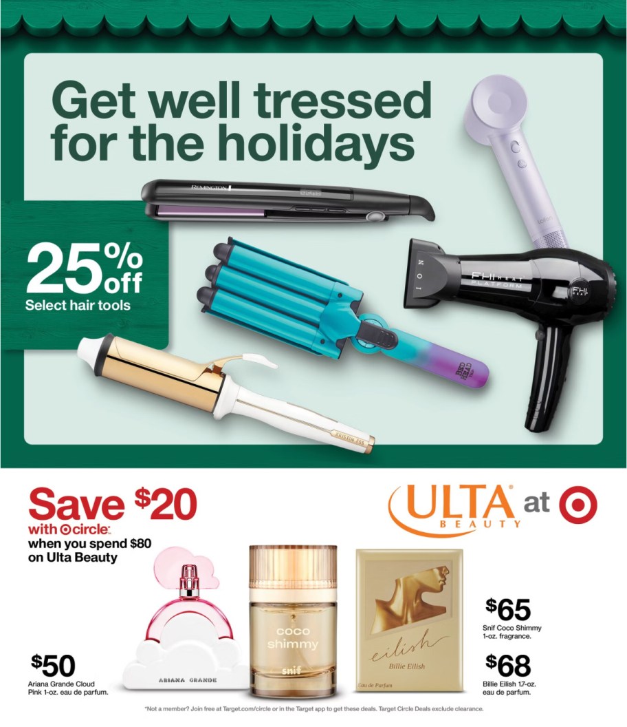page from Target ad