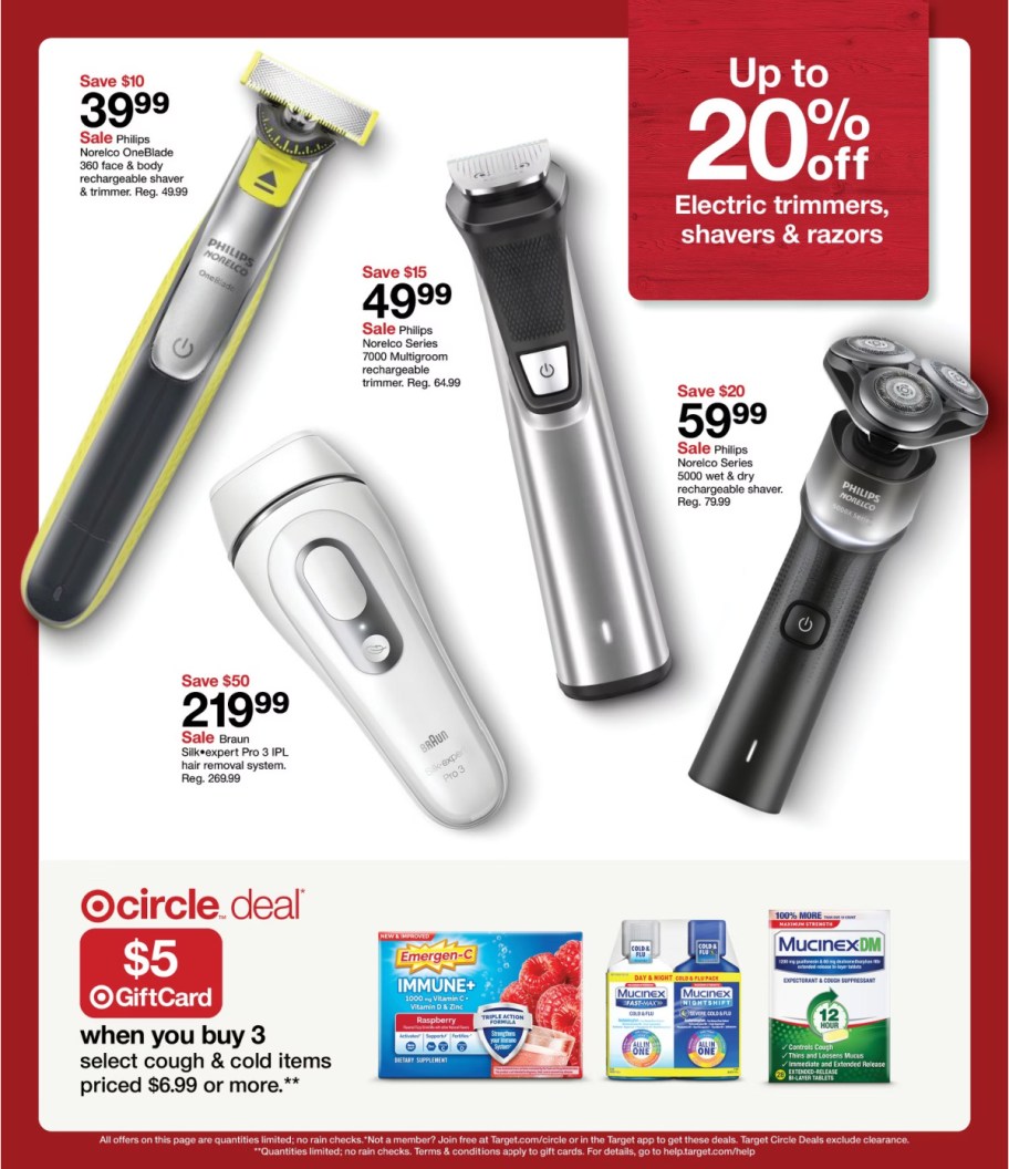 page from Target ad