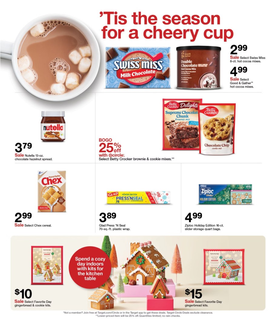 page from Target ad