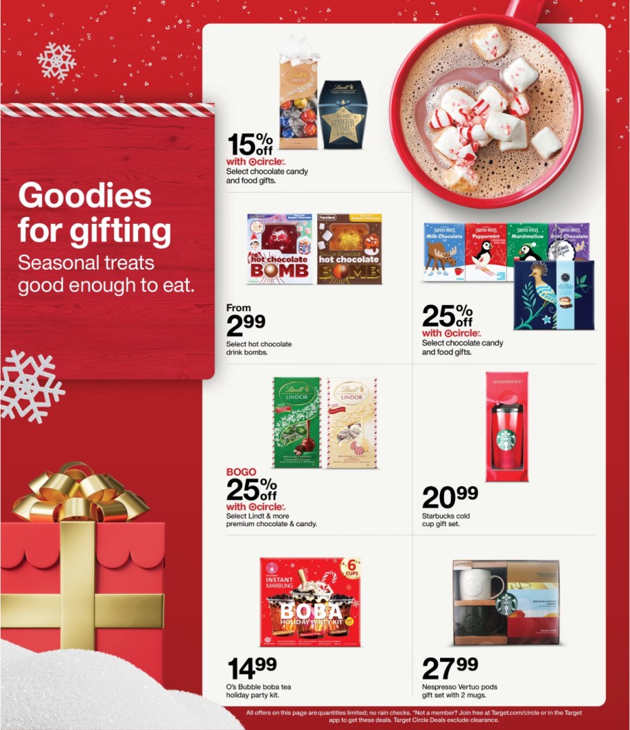 page from Target ad