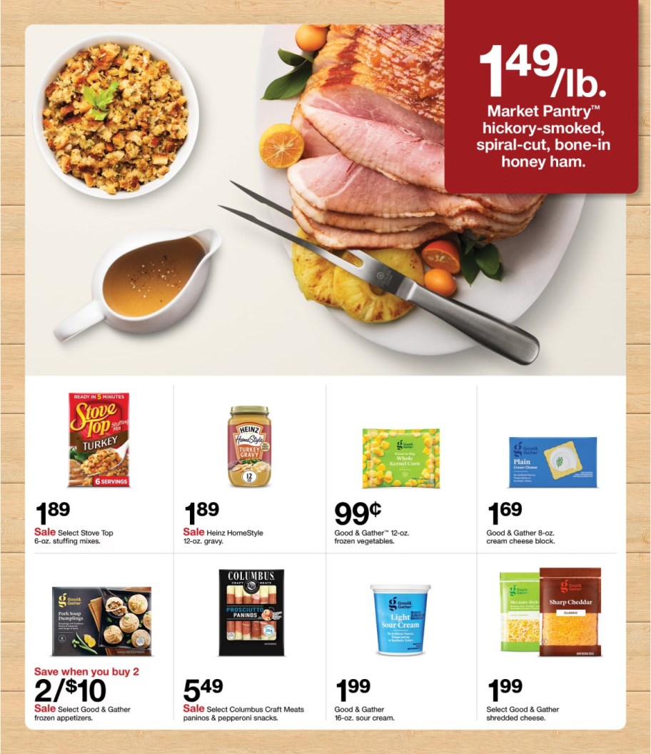 page from Target ad