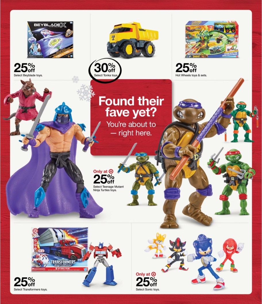 page from Target ad