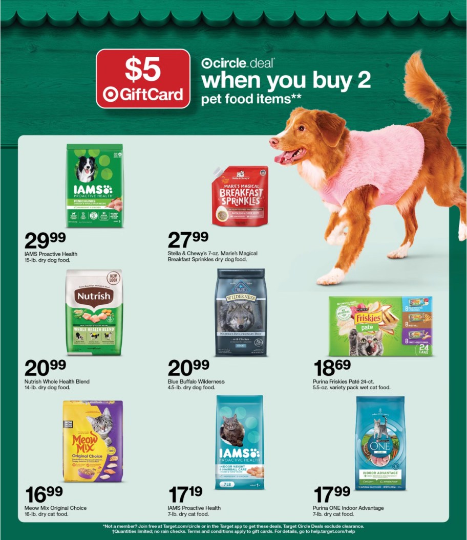 page from Target ad