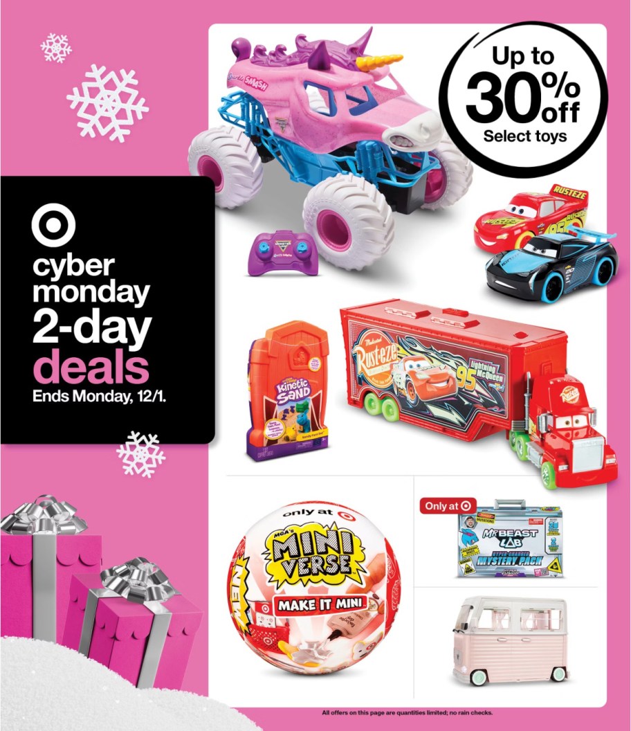 page from Target ad