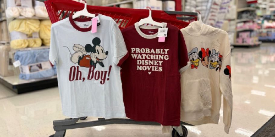 Disney Fans: Target Has Fun New Graphic Tees & Sweatshirts