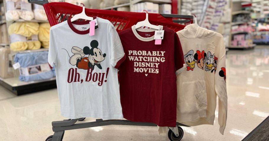Disney Fans: Target Has Fun New Graphic Tees & Sweatshirts