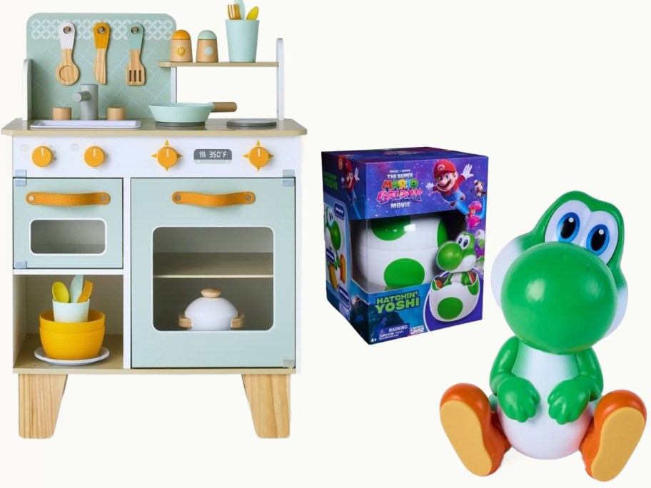 Gigglescape Kitchen and Yoshi Hatching Egg toy