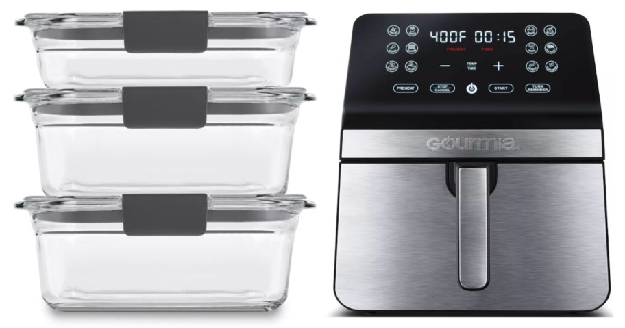 food storage containers and air fryer