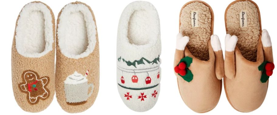 3 Men's Christmas Slippers