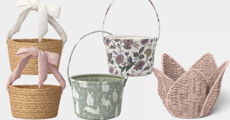 stock images of target decorative baskets for easter and spring