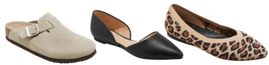 Three differnt target shoes