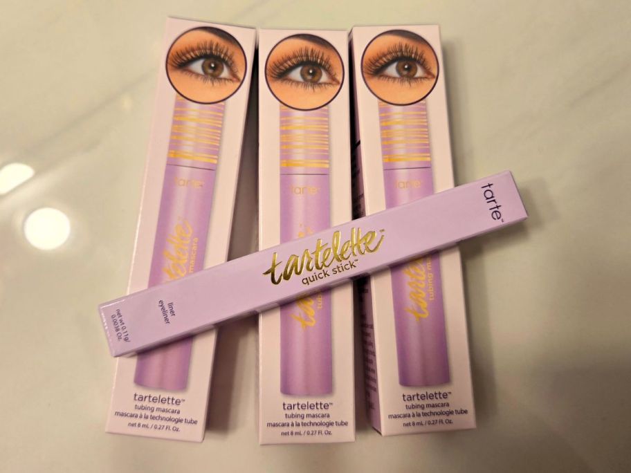 3 Tartelette Tubing Mascaras and an Eyeliner