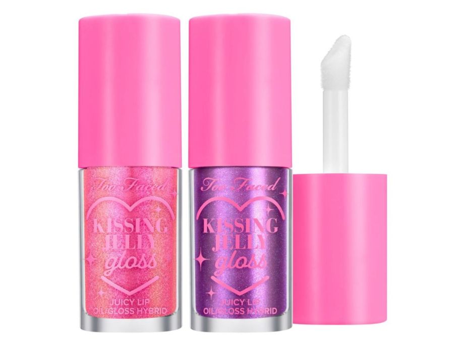 two different Too Faced Kissing Jelly 2-pack
