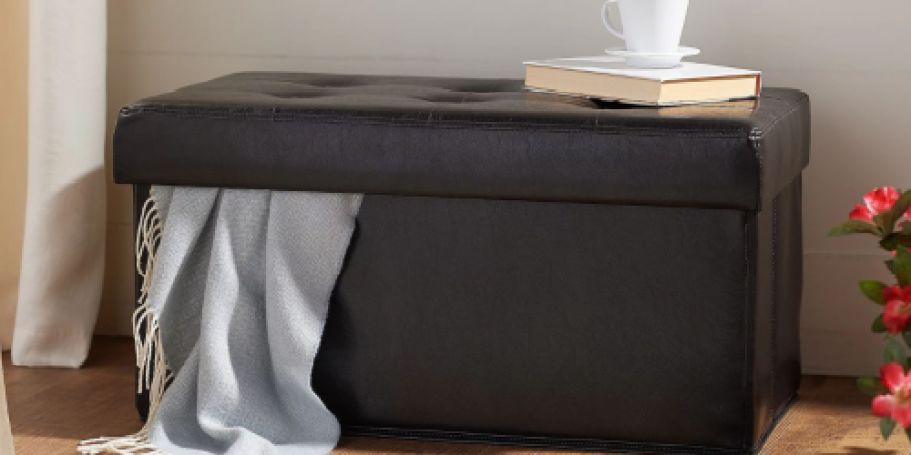 Faux Leather Collapsible Storage Ottomans from $34.98 Shipped (Reg. $101)