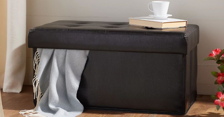 Faux Leather Collapsible Storage Ottomans from $34.98 Shipped (Reg. $101)