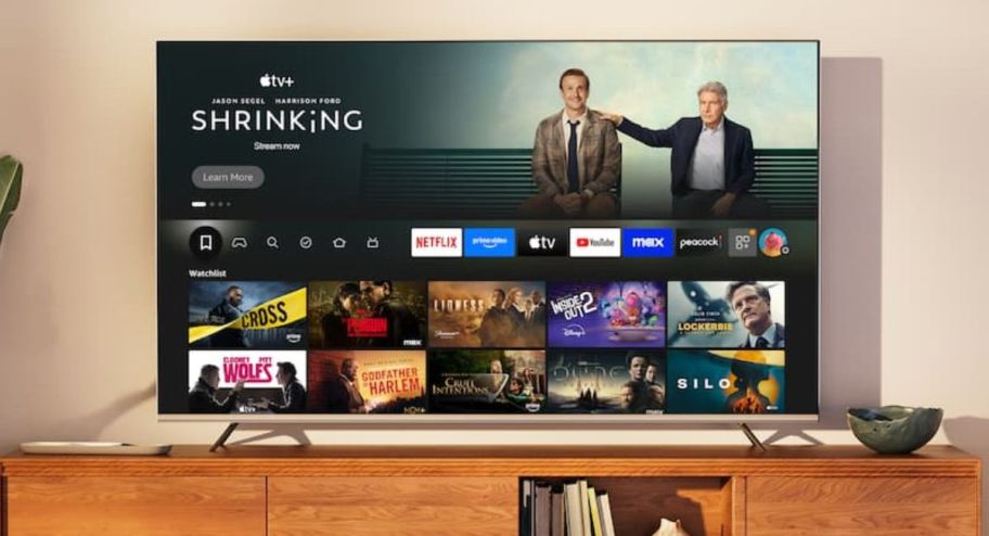 tv on top of a table