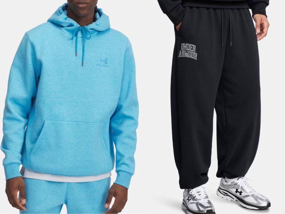 Stock images of under armour fleece and sweatpants