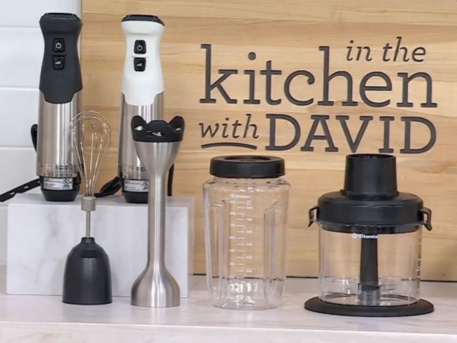 Vitamix Hand Blanders in black and white