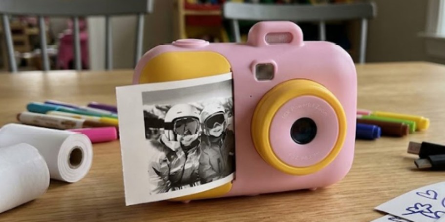 Kids Instant Print Digital Camera Only $11.99 on Amazon | Take Selfies & Record Videos