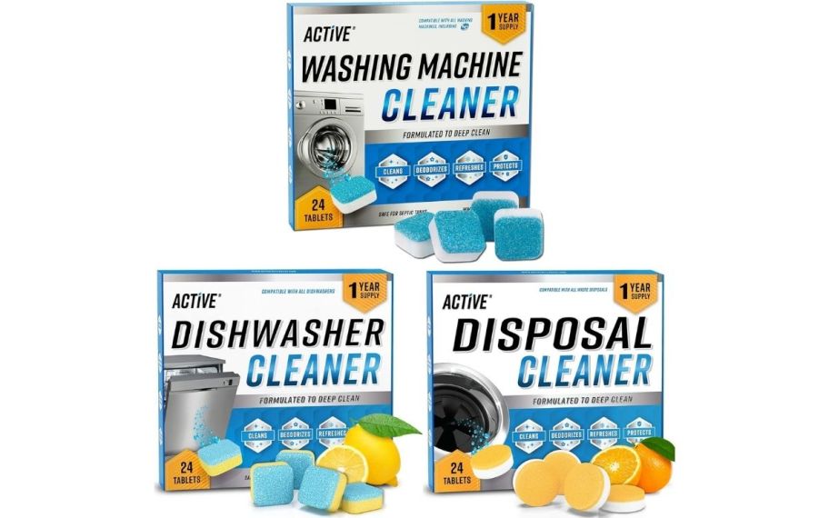 stock image of active cleaners 1 year supply bundle set