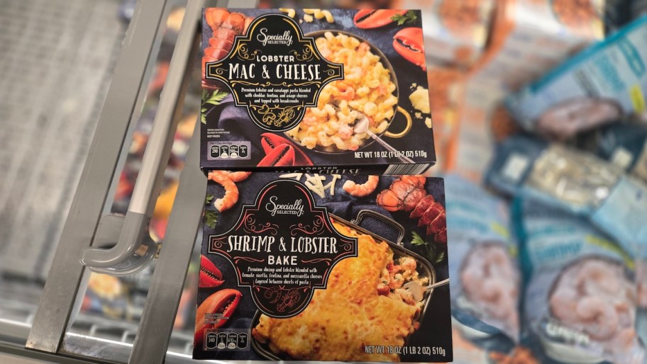 boxes of lobster mac and cheese