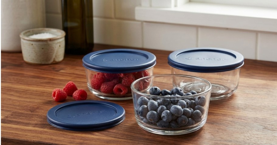 Anchor Hocking Glass Storage Container 3-Pack Just $6 on Walmart.com