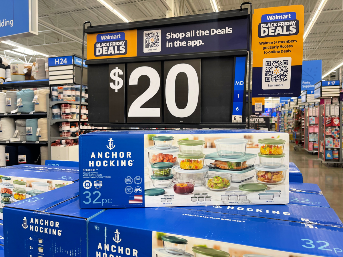 GO! Anchor Hocking Glass Storage 32-Piece Set Just $20 on Walmart.com