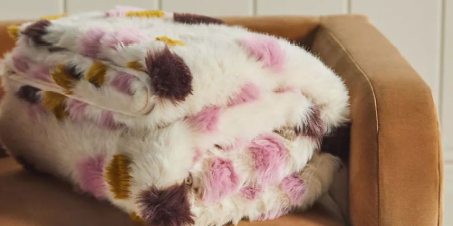 Get an EXTRA 50% Off Anthropologie’s Softest Faux Fur Throw Blankets