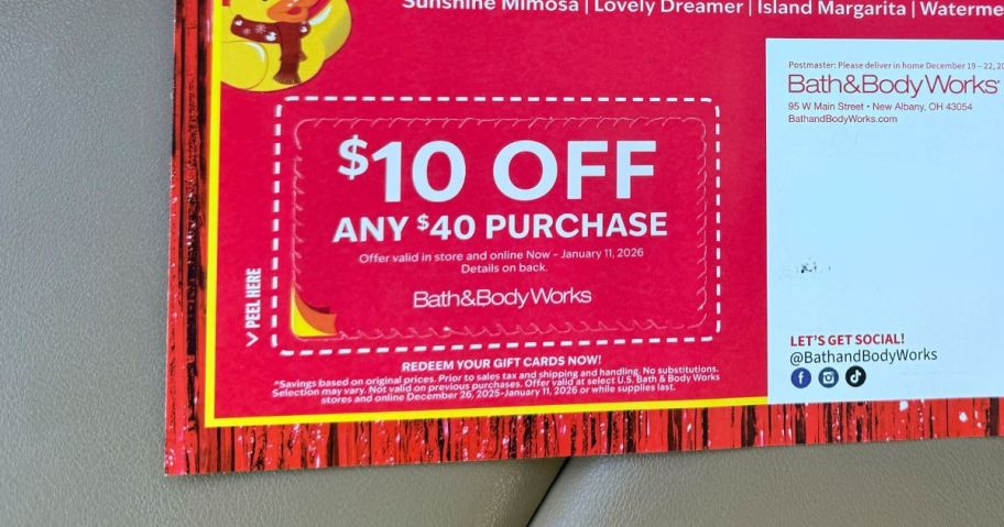 bath and body works mailer coupon