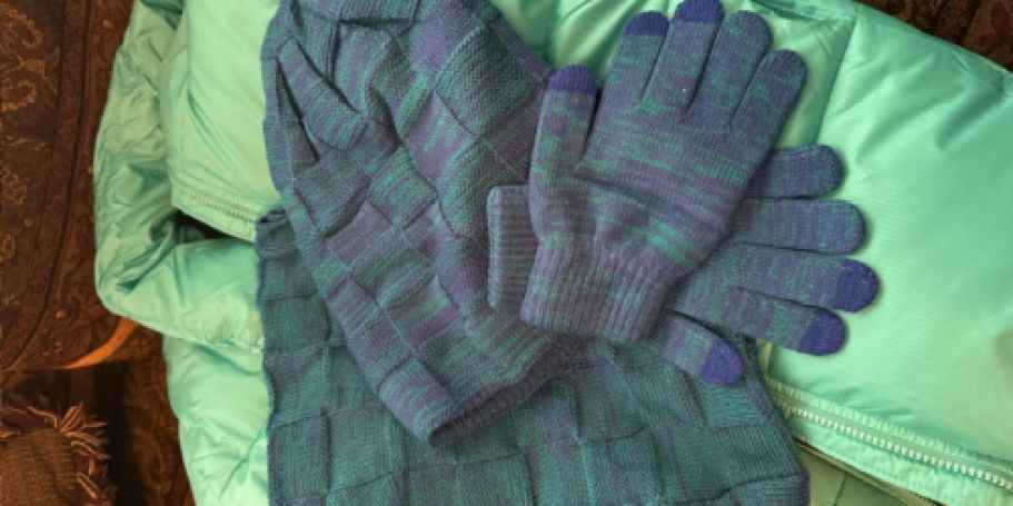 Women’s Beanie, Scarf, & Gloves Set Only $5.87 on Amazon (Reg. $20)