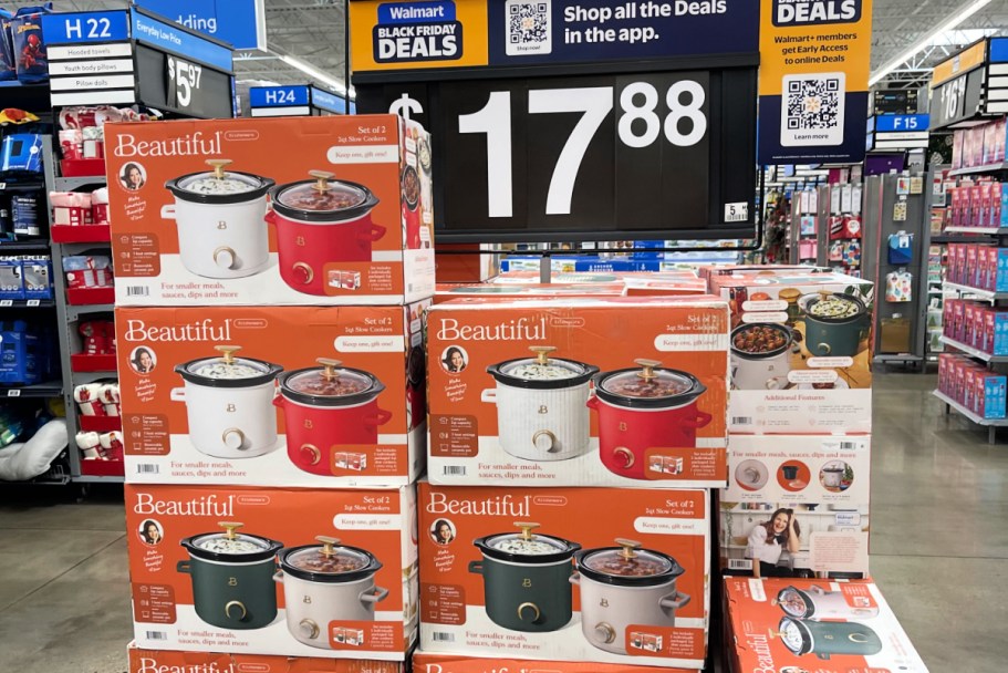 TWO Beautiful by Drew Barrymore Slow Cookers Just $17.88 at Walmart (Reg. $39)