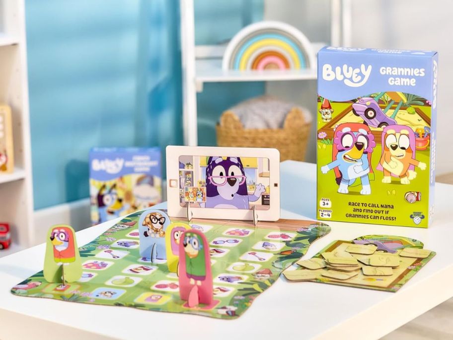 bluey grannies game on table