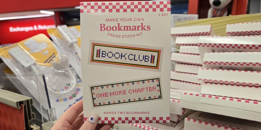 book themed crosssitch kit 