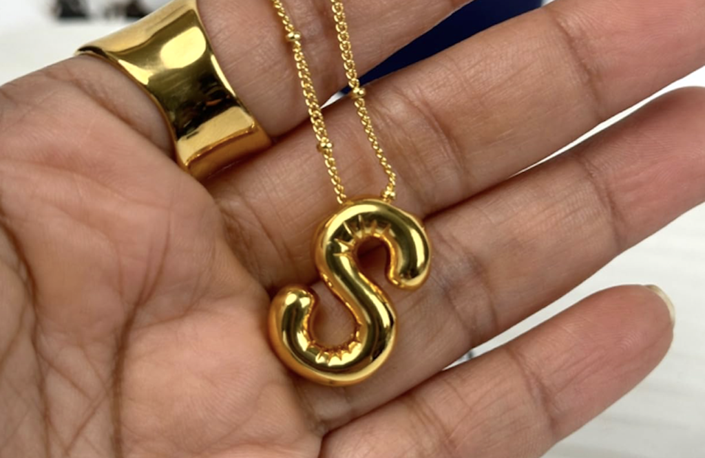 Bubble Letter Necklace Just $4.49 on Amazon