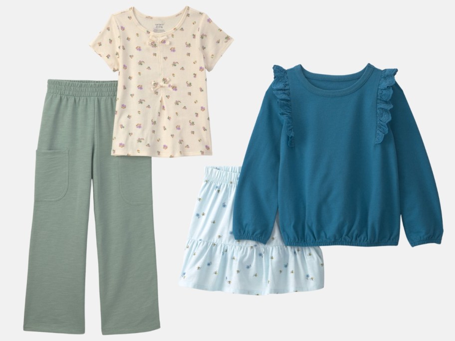 two girls clothing outfits