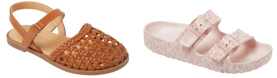 Cat & Jack Toddler Makaya Sandals and Kids' Noa Footbed Sandals