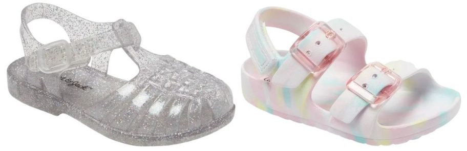 Cat & Jack Toddler Sunny Jelly Sandals and Blown EVA Ade Sandals